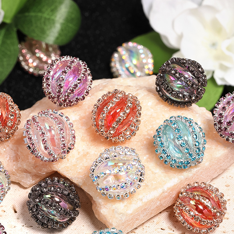 Wholesale Heavy rhinestone pumpkin diamond ball DIY beads