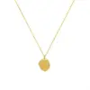 Wholesale PVD Coated Real Gold Plated Geometric Titanium Steel Fashion Waterproof Non Tarnish Necklace