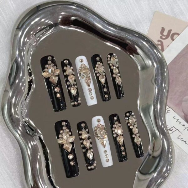 Wholesale Pure hand-worn armour foreign trade Europe and the United States ins wind nail piece nail patch fake nail nail piece cross-border