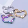 Ion Plating (IP) Real Gold Plated 18K Heart Shape 304 Stainless Steel Casual Sweet Waterproof Non Tarnish Charms Pendant Necklace