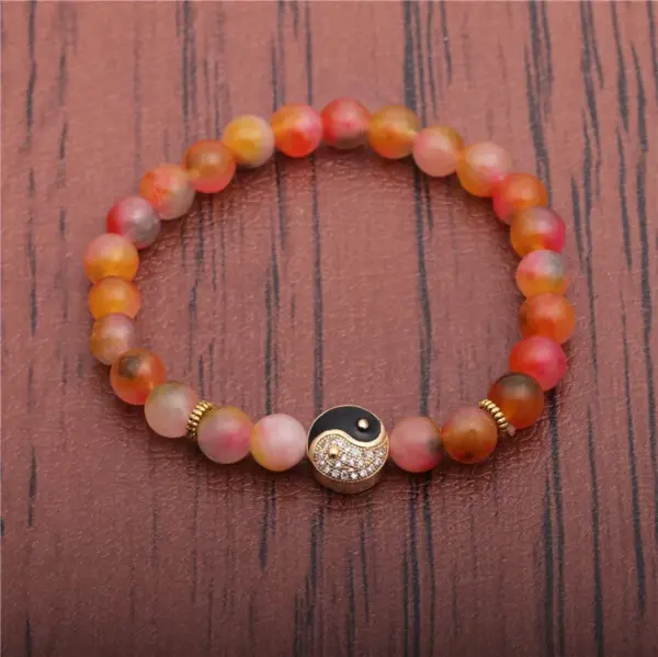 Wholesale Vintage Style Simple Style Geometric Agate Stone No Inlaid Natural Stone Bracelet In Bulk