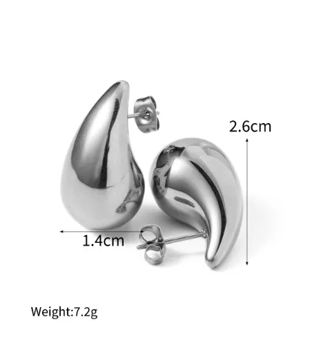 304 Stainless Steel Water oplets PVD Coated 18K Gold Real Gold Plated Retro Roman Style Waterproof Non Tarnish Plating Ear Studs