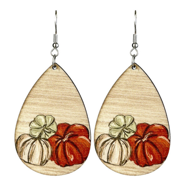 Wholesale Autumn Floral Ghost Bohemian Vintage Thanksgiving Earrings
