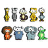 Wholesale Cartoon Animal Series PVC Soft Rubber 3D Beads