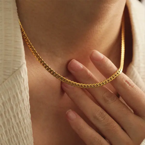 Wholesale Jewelry Simple Style Classic Style Solid Color 304 Stainless Steel Stainless Steel Necklaces