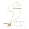 Wholesale Elegant Hollow Heart Shaped Pendant Necklace Stainless Steel O Link Women's Jewelry Casual Classic Style Gold Silver Color