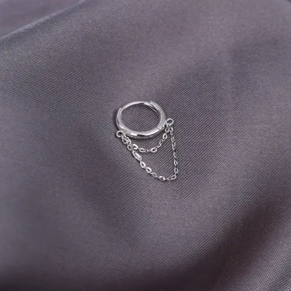Wholesale Simple Style Geometric Plating 925 Sterling Silver No Inlaid Earrings