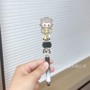 Stylus pen + 0.5mm pen tip / Brown Toothless Cloth - Gradient Black Pen