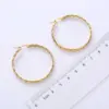 Wholesale PVD Coated 18K Gold Plated Round 304 Stainless Steel Fashion Waterproof Non Tarnish Earrings