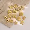 Wholesale 1 Pair IG Style Casual Princess Geometric Star Donuts 304 Stainless Steel Imitation Gold Ear Studs