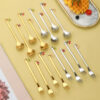 Wholesale spoon fruit pendant spoon fork 4-piece set Kitchenware