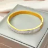 Wholesale Vacuum Plating Real Gold Plated 18K Geometric 304 Stainless Steel Glam Luxurious Classic Style Waterproof Non Tarnish Bangle