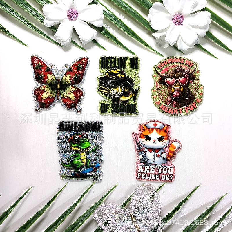 Wholesale Specializing in cross-border best-selling sequined acrylic DIY aessories and jewelry - cute animal series Jingyi Innovation Factory