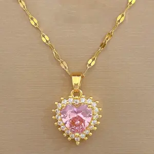 D431 Necklace [Titanium Steel Chain Copper Pendant]]