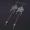 Wholesale Five-inted Star Sword Daer Earrings Gothic Diablo Sernatural wer Earrings Friendship Gift Manufacturers