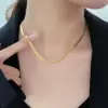 Wholesale Simple Style Geometric Titanium Steel Plating Necklace