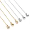 Wholesale Jewelry Hip-Hop Simple Style Solid Color 304 Stainless Steel Plating Necklace