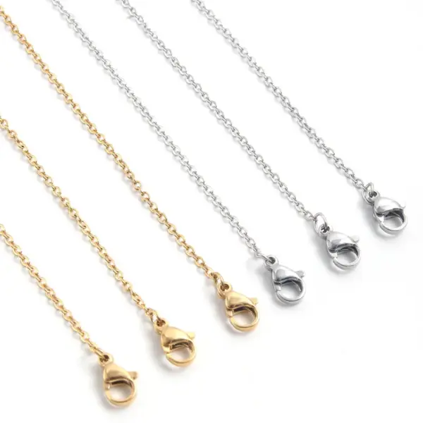 Wholesale Jewelry Hip-Hop Simple Style Solid Color 304 Stainless Steel Plating Necklace