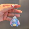 Wholesale Cartoon Stitch Keychain Pendant Three-Dimensional Flocking Bear Doll Car Keychain Bag Pendant Small Gift