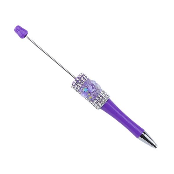 Wholesale Creative DIY Dragonfly Sugar Beaded Pen Handmade Diamond Pen Simulation Dragonfly Broken Diamond Beaded Beaded Pen