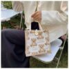 Wholesale 2025 Internet Celebrity Ins Japanese Style Style Bag Lunch Bag Student Small Fresh One-Shoulder Linen Handbag Drop Shipping