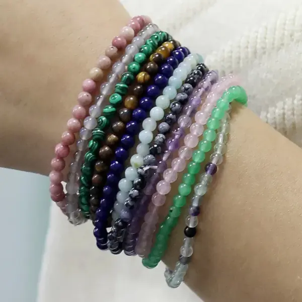 Fashion Geometric Agate Bracelets In Bulk