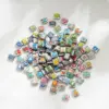 Wholesale Jewelry Yakemiyou Elegant Basic Geometric 304 Stainless Steel Copper Pearl Zircon Water Plating Vacuum Plating Irregular Polishing Enamel Bracelets Earrings Necklace