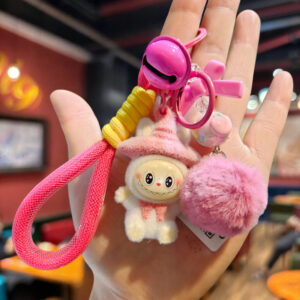 Net management hair ball labubu [white] / 5.6*3.6cm