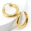 Wholesale Fashion Geometric Stainless Steel Hoop Earrings Plating Stainless Steel Earrings