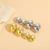 Wholesale 1 Pair Classic Style Solid Color Asymmetrical Plating Copper 14k Gold Plated Ear Studs