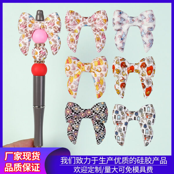 Wholesale Silicone beads with bow