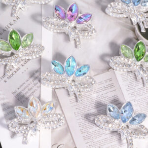 oly-5bab1bb8c47fb2d89bc390bdcf09d9f5 Wholesale Double-sided alloy rhinestone lotus straight hole loose beads beaded DIY mobile phone chain key chain bag chain jewelry accessories