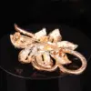 Wholesale Fashion Pin Flower Alloy Inlay Artificial Pearls Rhinestones Women'S Brooches