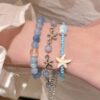 oly-5bb1db629225fd7b8f93c9ce608a1e62 Wholesale Island Seaside Star Shell Bracelet Women's 2025 New High-end Sense Bracelet Holiday Style Student Party Stacked Wear Bracelet