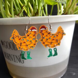 Orange Chicken Green Shoes F498-3