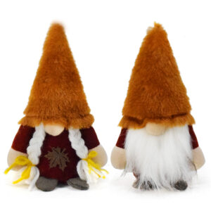 Wholesale Harvest Festival Autumn Faceless Doll Rudolph Elf Doll Goblin Brown Stuffed Gnome Ornament
