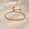Wholesale Fashion Geometric Titanium Steel 18K Gold Plated Titanium Steel Stainless Steel Bracelets In Bulk