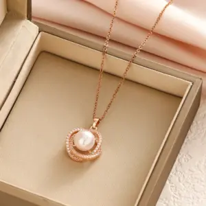 6260 Rose Gold Bird's Nest Pearl