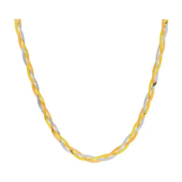 Wholesale Punk Cool Style Solid Color Titanium Steel Necklace