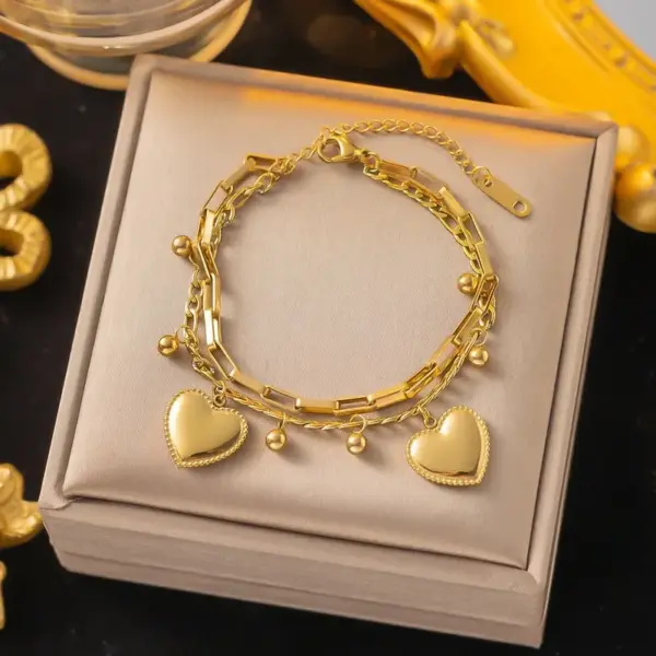 Geometric 304 Stainless Steel Simple Style Commute 304 Stainless Steel Bracelets