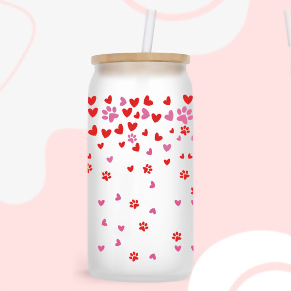 Wholesale New Valentine's Day UV Cup stickers crystal logo pattern 23 cmX11cm in stock
