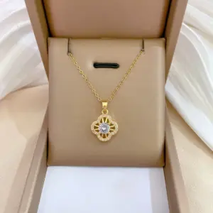 D433 Titanium Steel Chain Copper Pendant