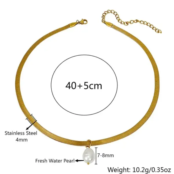 304 Stainless Steel Geometric PVD Coated Real Gold Plated Simple Style Classic Style Waterproof Non Tarnish Plating Gold Pendant Necklace