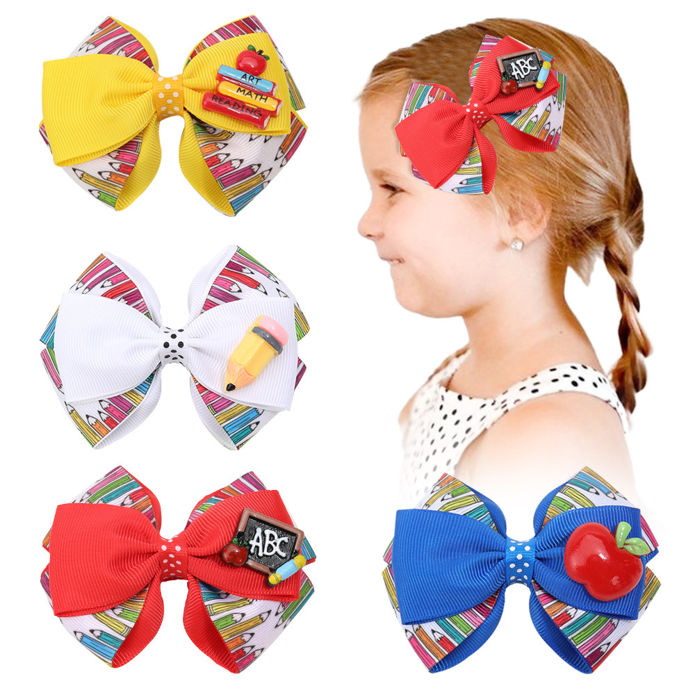 Wholesale Cartoon chilen's bow hairpin