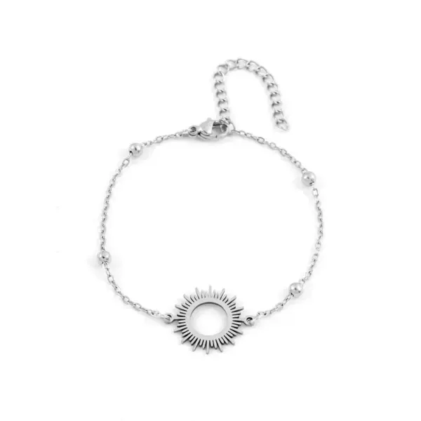 PVD Coated Real Gold Plated Sun 201 Stainless Steel 304 Stainless Steel Elegant Simple Style Classic Style Waterproof Non Tarnish 201 Stainless Steel Lobster Trier Clasp Closure Bracelets