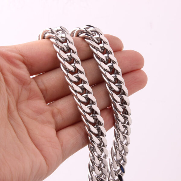 Wholesale Stainless steel accessories popular same style jewelry wholesale domineering personality men's personalized titanium steel bracelet necklace
