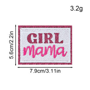 Badge mom white