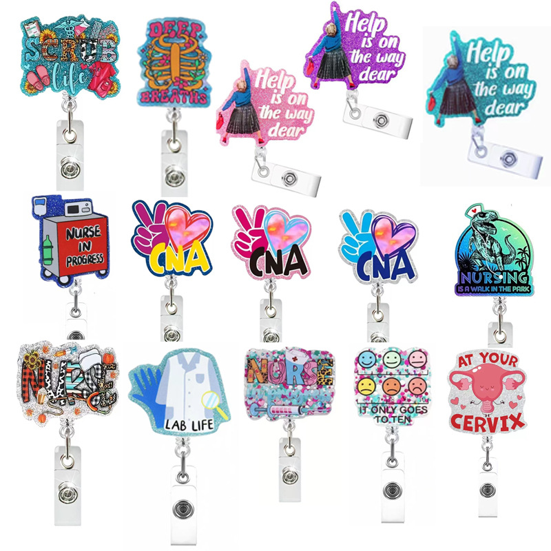 Wholesale Monster badge with retractable buckle, Badge Reels OLY Exclusive