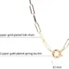 Wholesale Copper Fashion Geometric Plating Necklace