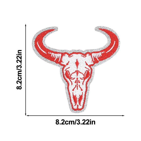 oly-5c116d025ebe36ff63d4b0e1467afb7d Wholesale Vintage bull skull embroidered patch